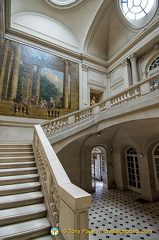 Steps to the upper floor